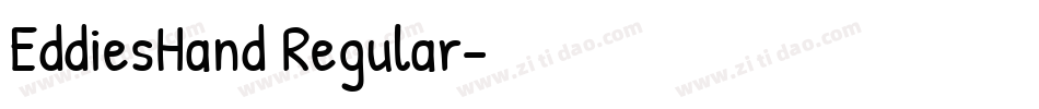 EddiesHand Regular字体转换